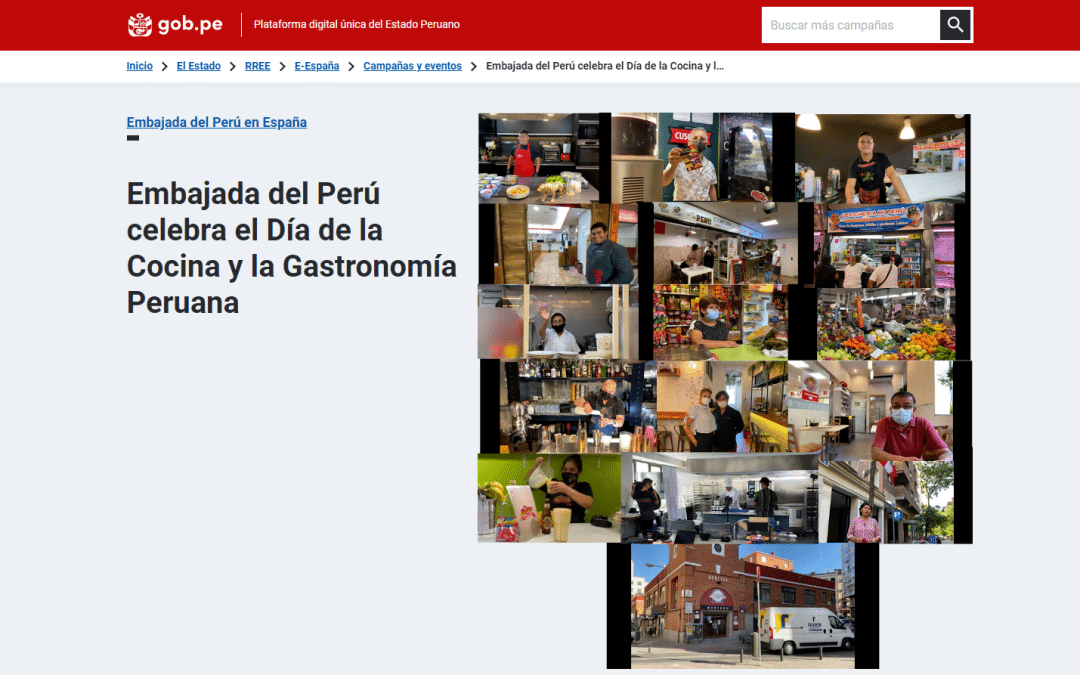Embajada del Perú celebra el Día de la Cocina y la Gastronomía Peruana